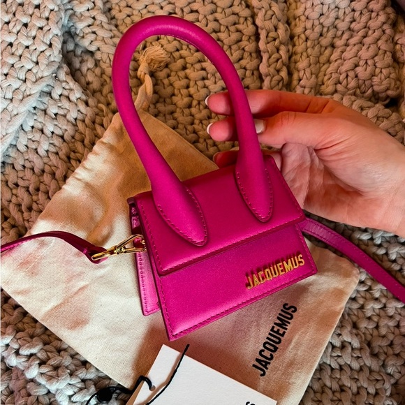 JACQUEMUS LE CHIQUITO MINI BAG HOT PINK - Picture 1 of 7